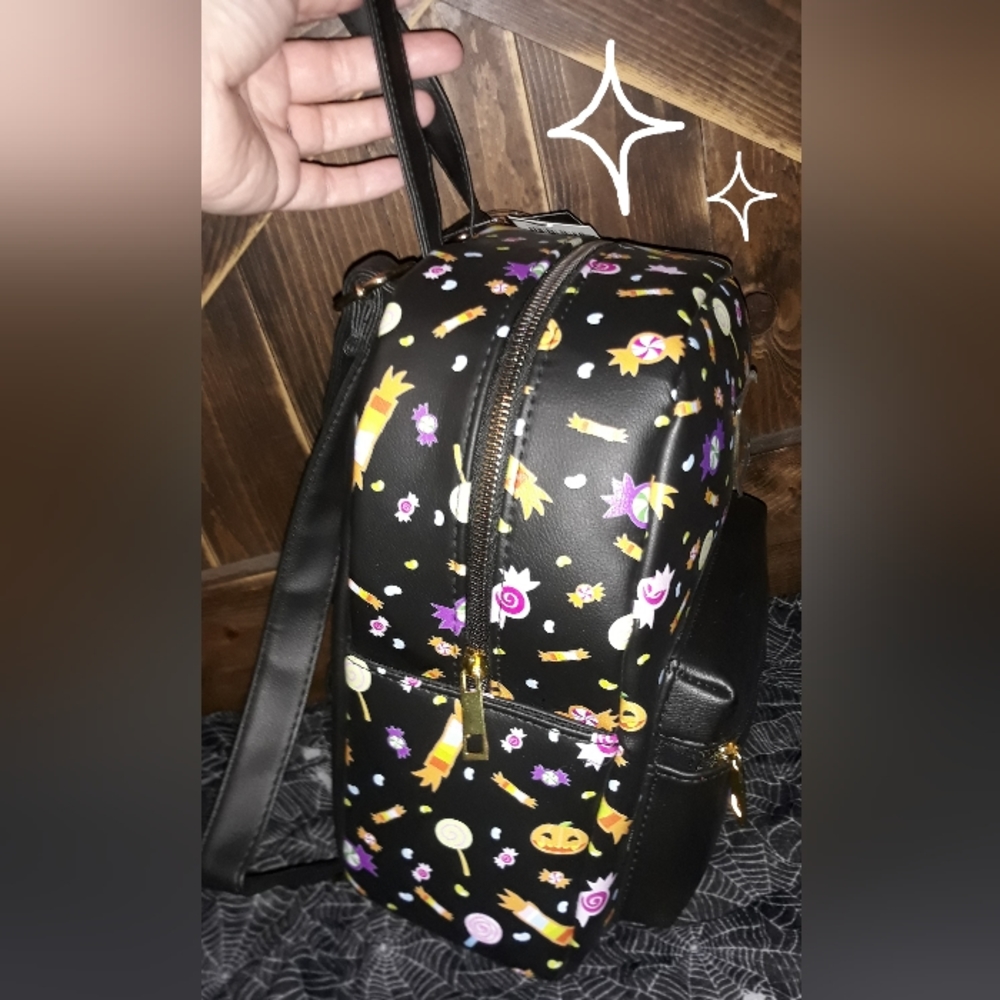 Disney Lilo & Stitch Halloween Costume Stitch & Angel Mini Backpack & Cardholder - Picture 4 of 9
